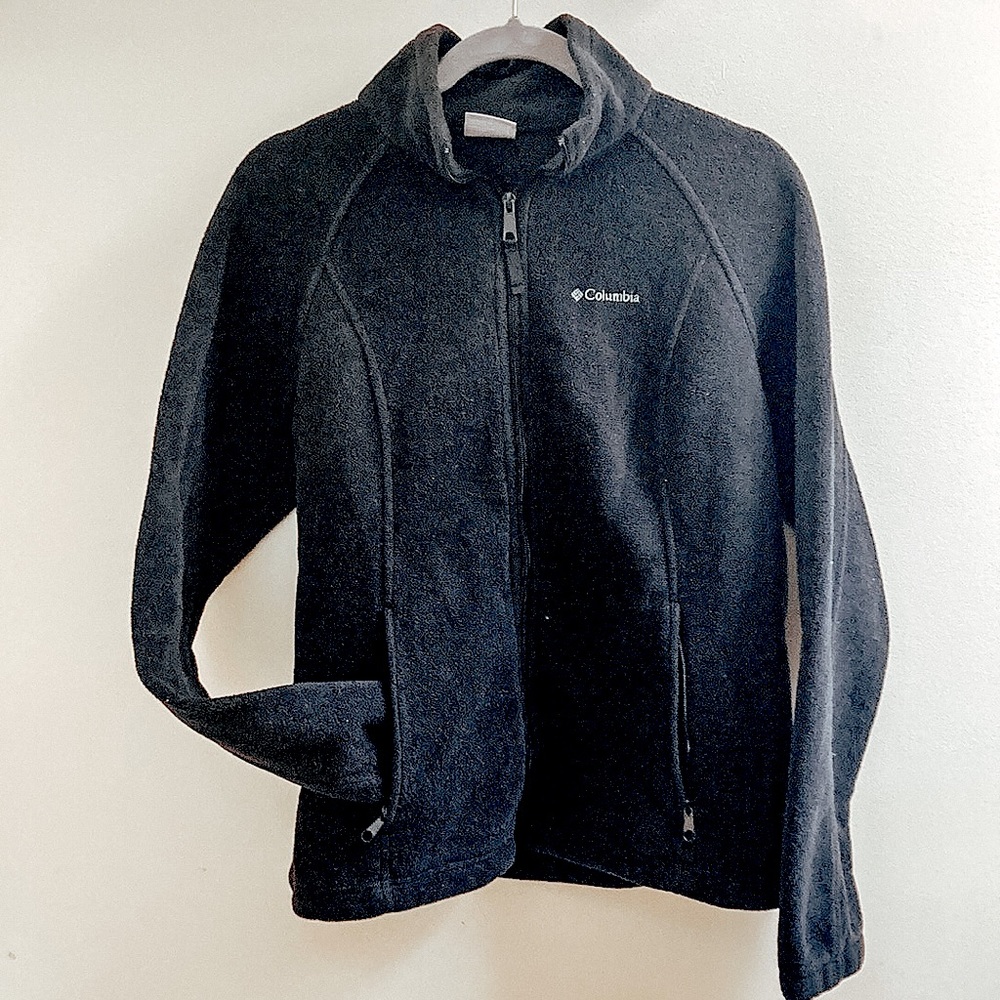 Black Columbia Fleece Zip Up Jacket